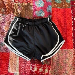 Nike Black and White Women's Athletic Shorts
